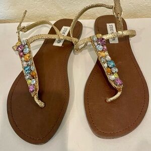 Steve Madden Glittering Gemstone Sandals